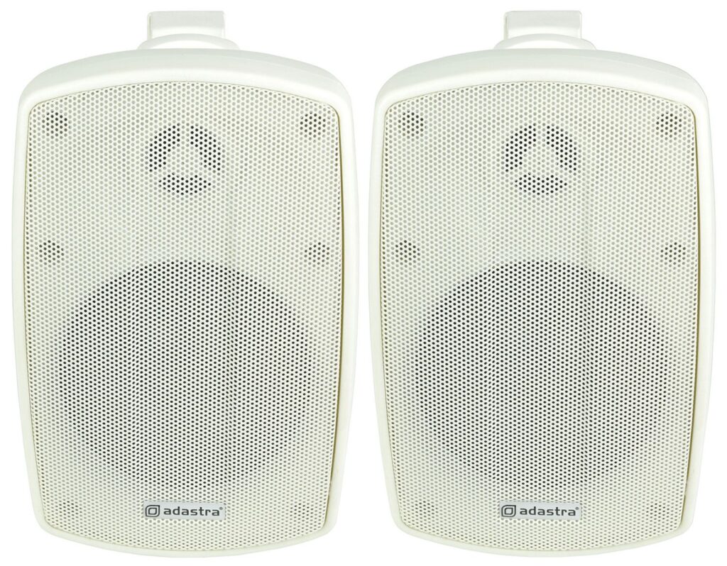 Adastra BH4 Background Speakers 4in Indoor Outdoor 30W RMS Pair White - product photo