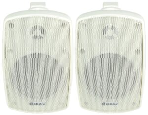 Adastra BH4 Background Speakers 4in Indoor Outdoor 30W RMS Pair White - product photo