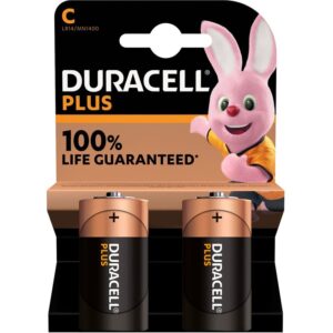 Duracell C Battery Plus Power - 2 Pack - product photo