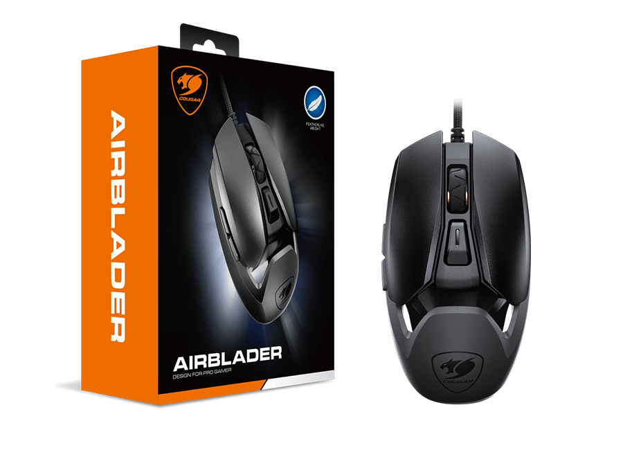 COUGAR Gaming Maus AirBlader, Kabelgebunden, Schwarz