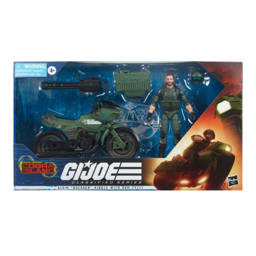 G.I. JOE Figure Classified Series Cobra Island Alvin BREAKER Kibbey RAM Cycle