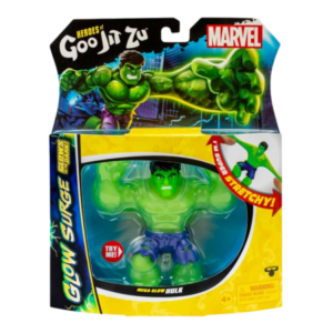 Heroes of Goo Jit Zu Marvel Glow Surge Hulk Stretchy Figure