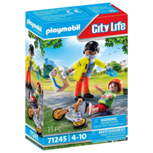 PLAYMOBIL City Life Paramedic with Patient Playset