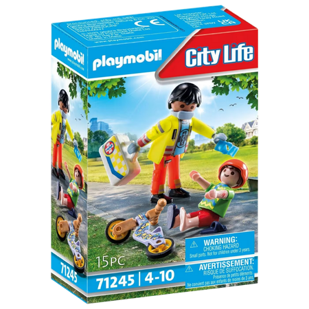 PLAYMOBIL City Life Paramedic with Patient Playset