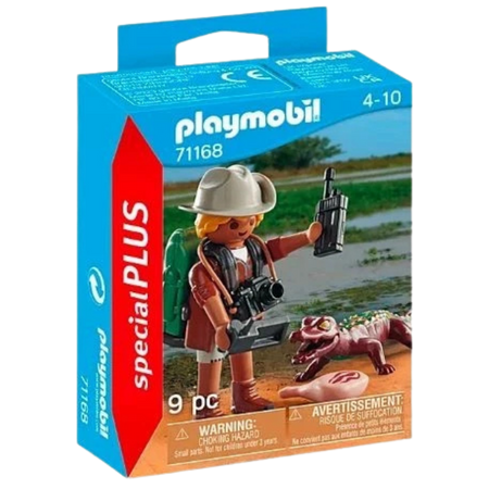 PLAYMOBIL Special Plus Researcher with Young Caiman Playset