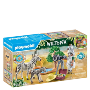 PLAYMOBIL Wiltopia Photographer with Zebras Playset
