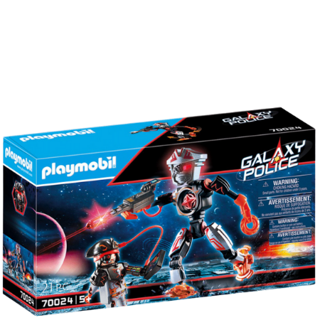 PLAYMOBIL Galaxy Police Pirate Robot – 70024